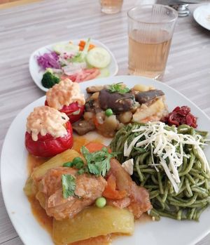 Comidas con fusión peruana y taiwanesa. Postres taiwaneses muy buenos 🥰 #Veganuary at Estrella  in Arequipa