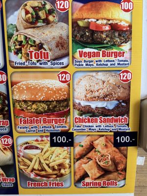 Sign inside restaurant  at Bang Dun Rai Lay Chicken Kebab in Krabi