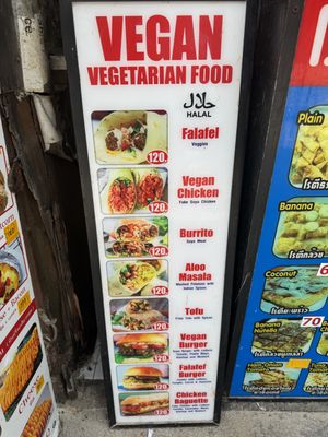 Sign outside restaurant  at Bang Dun Rai Lay Chicken Kebab in Krabi