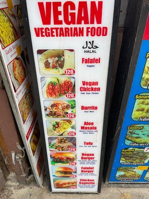 vegan options  at Bang Dun Rai Lay Chicken Kebab in Krabi