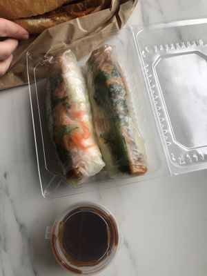 Tofu rice paper rolls   at Crepe N Roll in Wellington Point