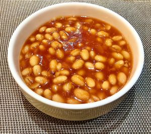 Baked beans  at Amri in Dubai