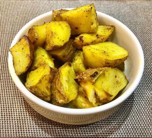 Spiced roasted potatoes  at Amri in Dubai