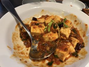 mapo tofu  at Golden Tiger Udagawacho in Tokyo