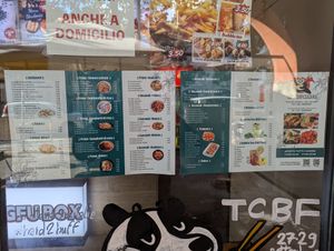 Menu at Kungfu Box in Treviso