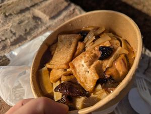 Tofu with mushrooms and bambu at Kungfu Box in Treviso