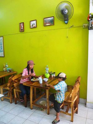 Cozy interior with wooden tables. at Jay - Prajaksinlapacom Road in Udon Thani
