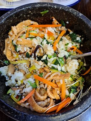 Mixed bibimbap at Bento Bab - Commercial Street in East London