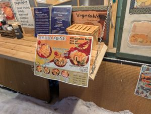 Order area at Tempura Ukeru in Kutchan