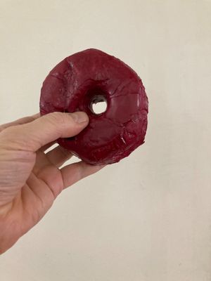 Hibiscus donut at Dough Doughnuts - UES in New York City