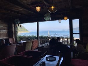 view  at Kaya Cafe Beachside in Kagoshima