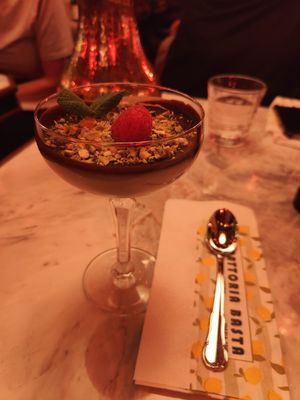 Pistachio pannacotta at BASTA - Italiensk Restaurang Örebro in Oerebro