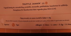 Part of menu, clearly marked at BASTA - Italiensk Restaurang Örebro in Oerebro