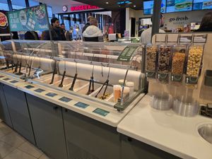 salad bar at Picadeli - Esso Minderhout in Hoogstraten