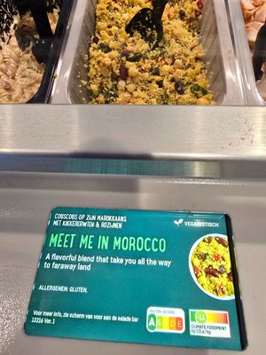 Meet me in Morocco  - vegan clearly labelled at Picadeli - Esso Minderhout in Hoogstraten