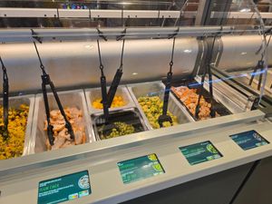 salad bar at Picadeli - Esso Minderhout in Hoogstraten