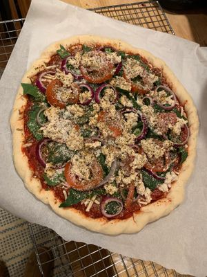 Vegan pizza  at Lovin' Every Bite in Crossville
