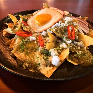 Chiliquiles Verdes at Marian Cocktails and Kitchen in Raleigh