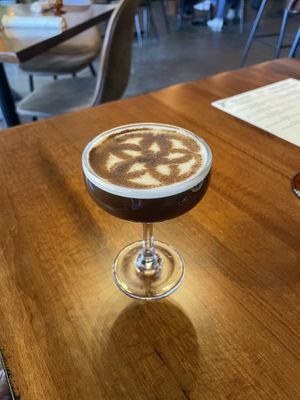Espresso martini   at Marian Cocktails and Kitchen in Raleigh