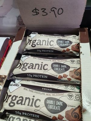 New Item ~ Double Dark Chocolate Protein Bar at Loving Hut in Central Singapore