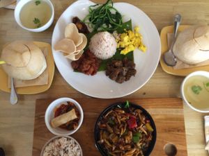   at Loving Hut in Central Singapore