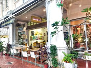 Shop front at Loving Hut in Central Singapore