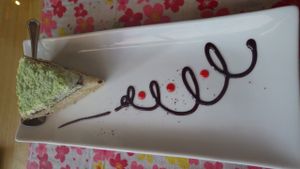 Mint choco classic pie at Loving Hut in Central Singapore