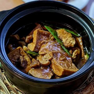 Braised Tofu Yam at Loving Hut in Central Singapore