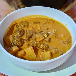 Nyonya Lion Mane Shrooms Curry  at Loving Hut in Central Singapore