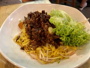Bak chor mee  at Loving Hut in Central Singapore