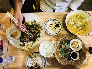 Flavor bomb  at Loving Hut in Central Singapore