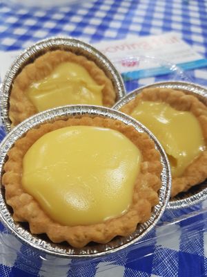 Custard tart at Loving Hut in Central Singapore