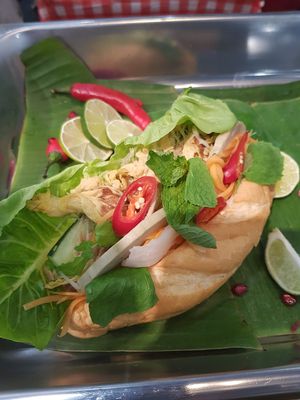 Vegan Banh at Loving Hut in Central Singapore