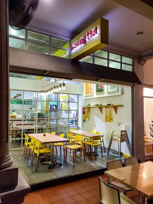 Entrance at Loving Hut in Central Singapore