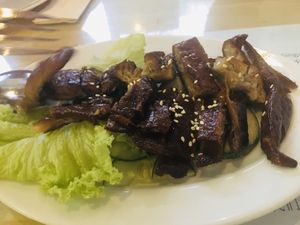 Char Siew at Loving Hut in Central Singapore