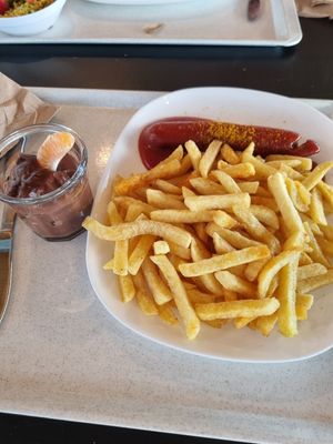 Currywurst at Mensa Flensburg in Flensburg