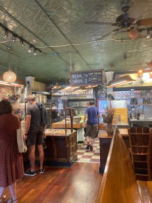 It smells good inside  at Zabby and Elf's Stone Soup in Burlington