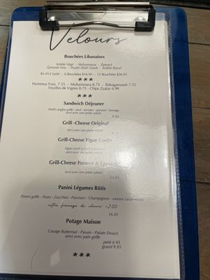   at Cafe Velours  in Montreal