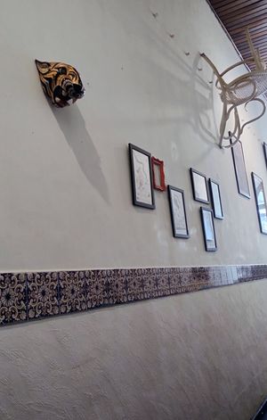 Nice art to take you in... at Canteiro in Florianopolis