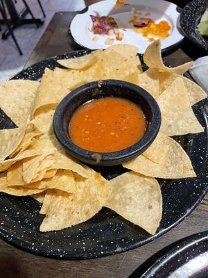 Chips and salsa  at Penelope's Vegan Taqueria - Pilsen in Chicago