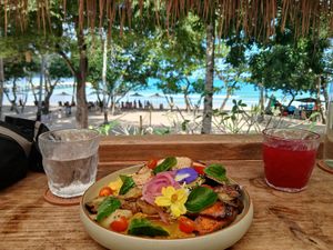 View of the beach at Yoga Tayo in El Nido
