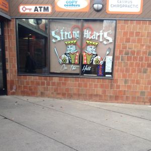 outside at Strong Hearts on the Hill in Syracuse