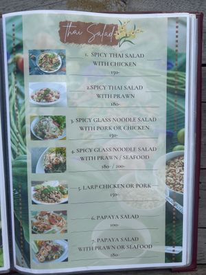 Salads  at Luna Hut in Koh Samui