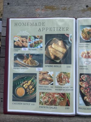 Vegetable Springrolls  at Luna Hut in Koh Samui