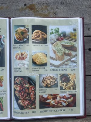 Onion Rings and french Fries   at Luna Hut in Koh Samui