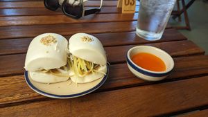 teeny tiny bao at Chickpea Eatery in Da Nang