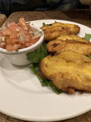 Fried plantains  at Johnny Mango World Cafe and Bar in Cleveland
