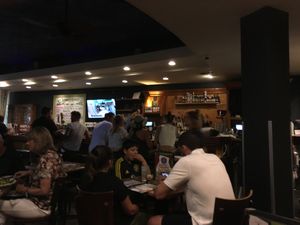 Fun divey feel to the place at Johnny Mango World Cafe and Bar in Cleveland