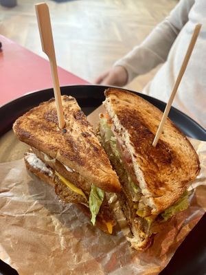 Club sandwich  at Balans Brunch Bar in Bratislava