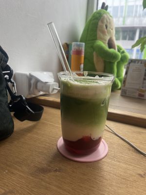 iced matcha  at Balans Brunch Bar in Bratislava